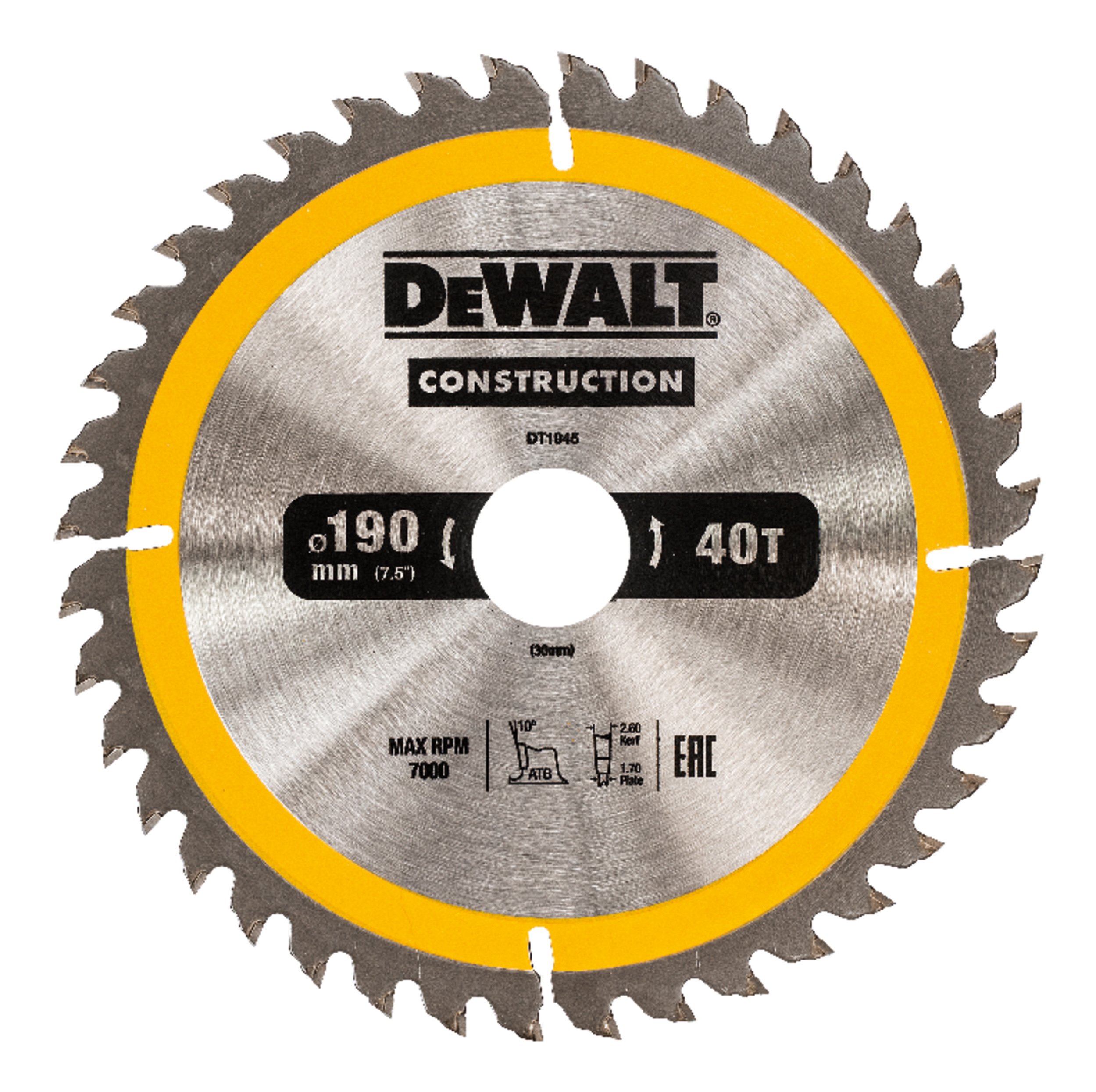 Пильный диск по дереву  DeWALT DT1945-QZ