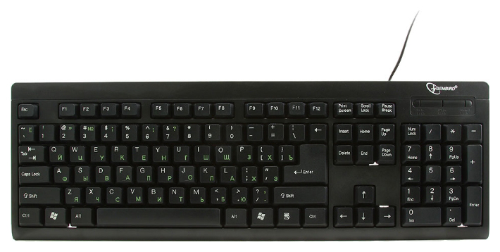 Клавиатура Gembird kB-8300U-BL-R Black