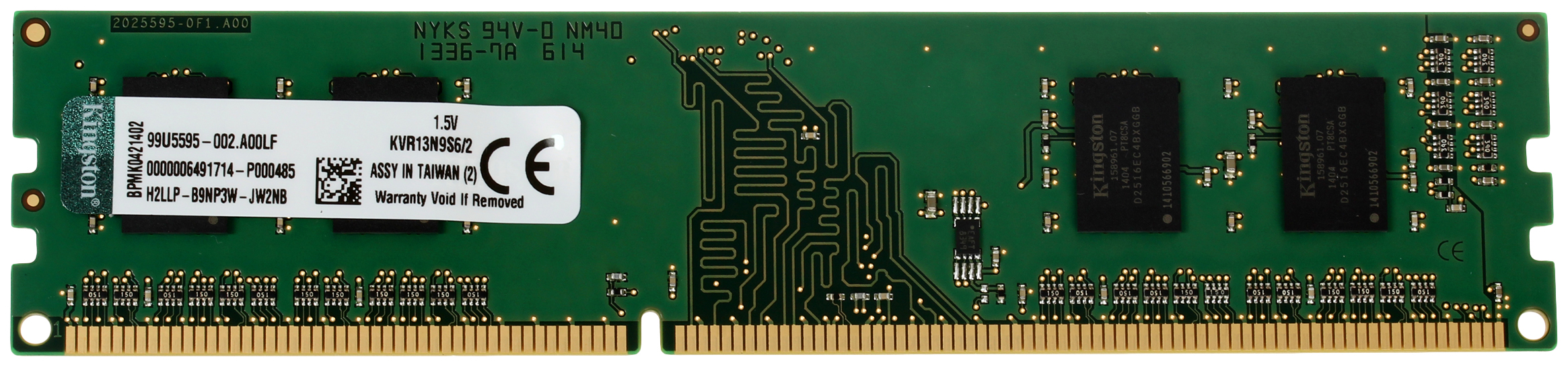 

Оперативная память Kingston ValueRAM KVR13N9S6/2, ValueRAM