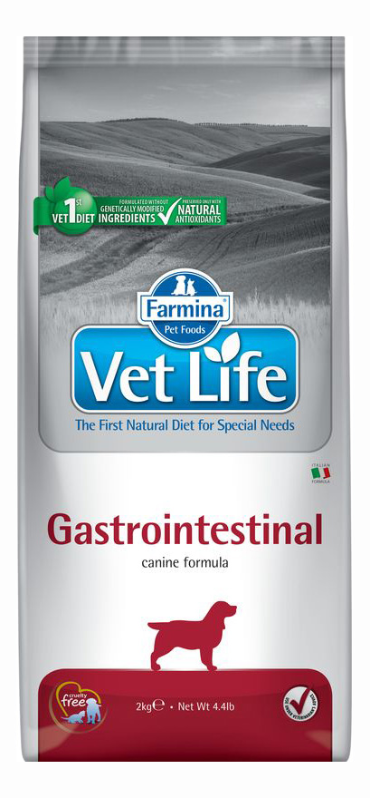 фото Сухой корм для собак farmina vet life gastrointestinal, при заболеваниях жкт, курица, 2кг