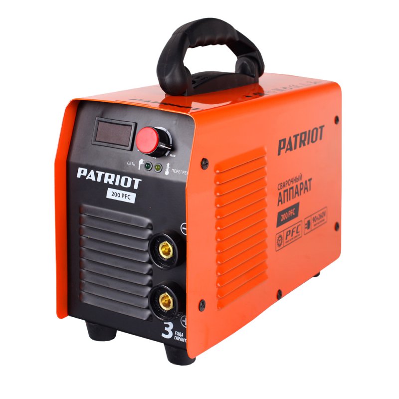 Сварочный инвертор PATRIOT 200 PFC 605302140 сварочный инвертор patriot 170 dc