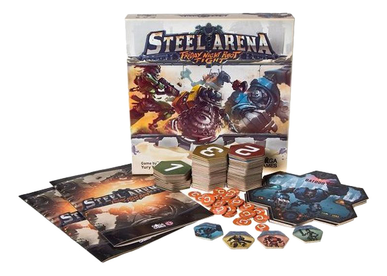 фото Настольная игра стальная арена, бои роботов по пятницам gaga games