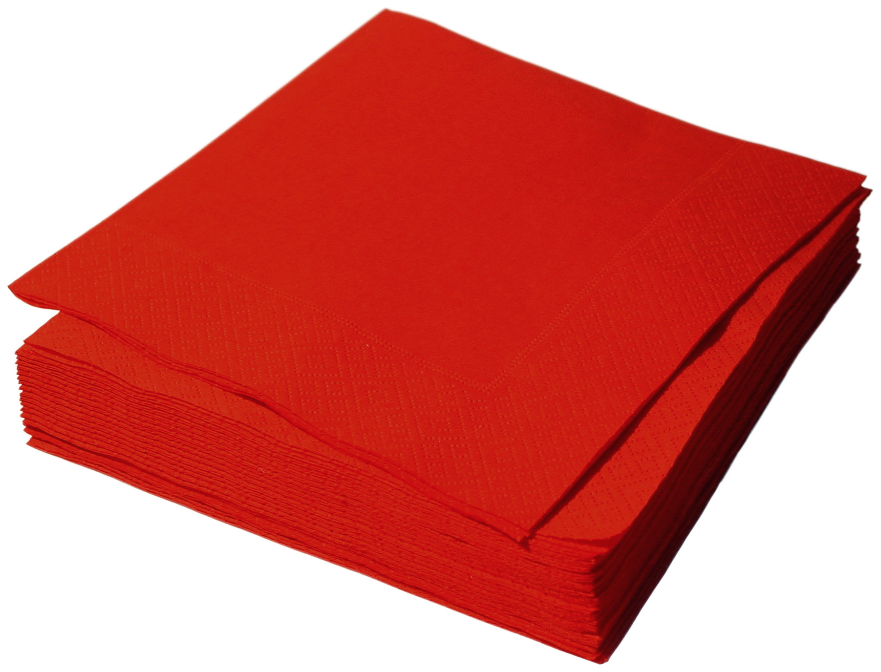 Бумажные салфетки H-Line однослойные красные 24*24 см 250 штук
