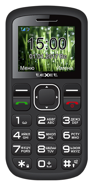 фото Мобильный телефон texet tm-b220 black