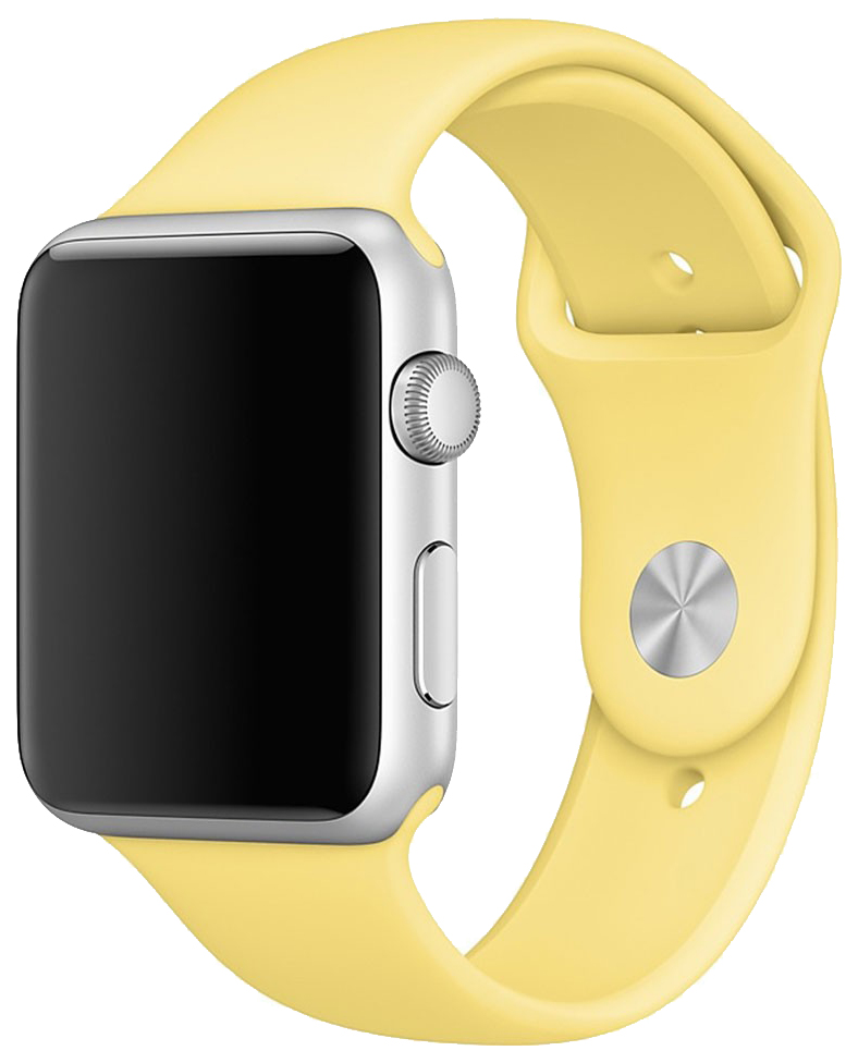 фото Ремешок для смарт-часов apple sport band для apple watch 42 mm yellow (mpuy2)