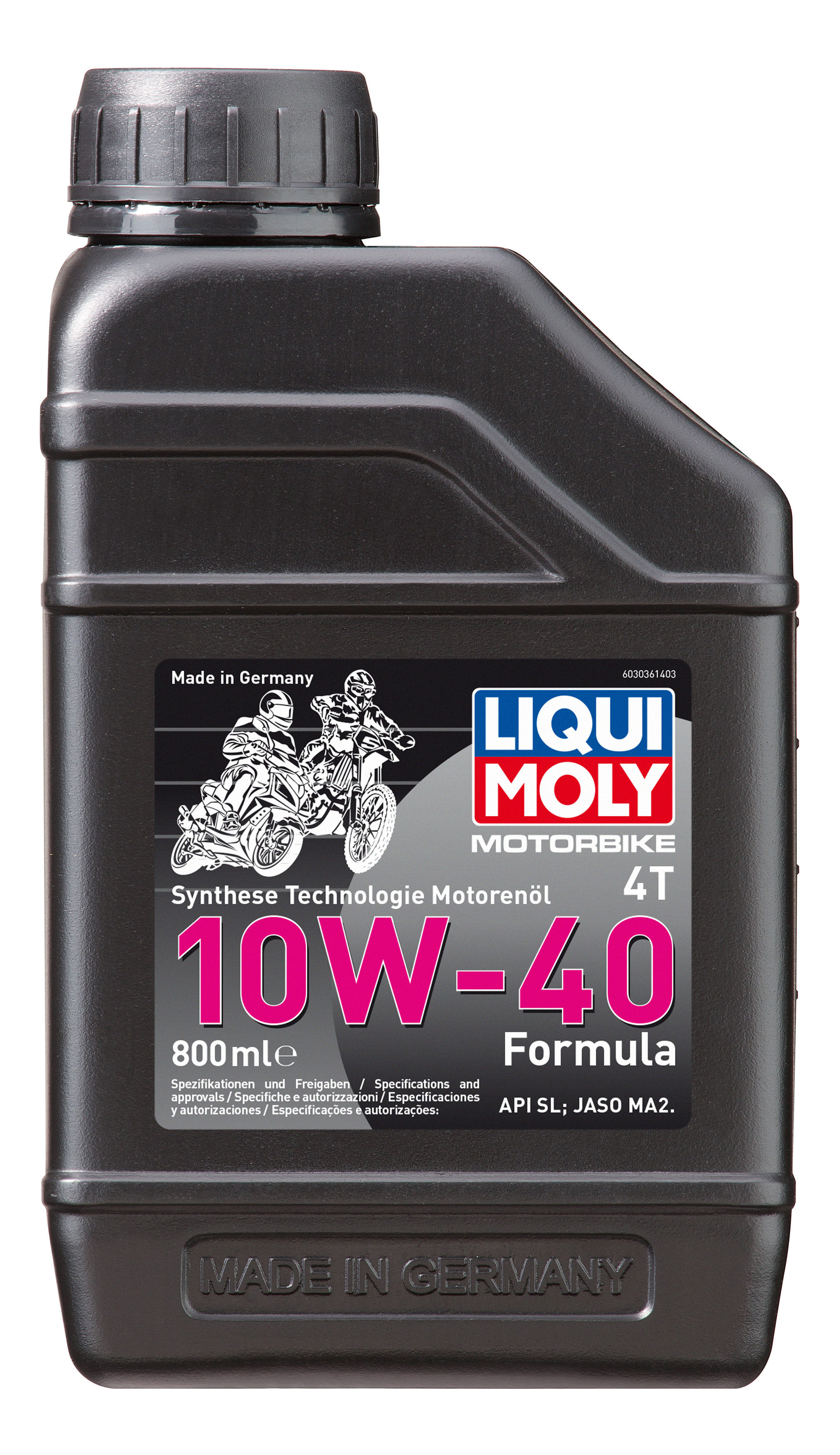 

LIQUI MOLY Motorbike 4T Formula 10W-40 0,8л, Motorbike 4T Formula 10W-40 0.8л