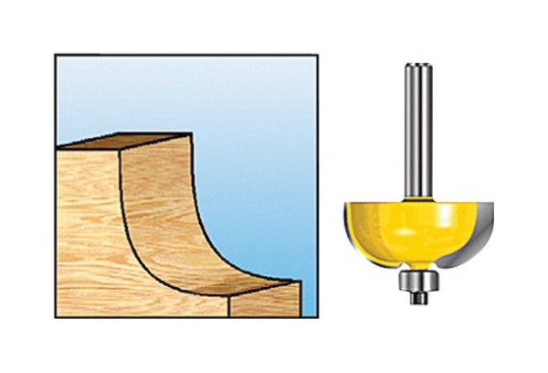 Фреза Makita D-11477 кромочная галтельная фреза по дереву wortex