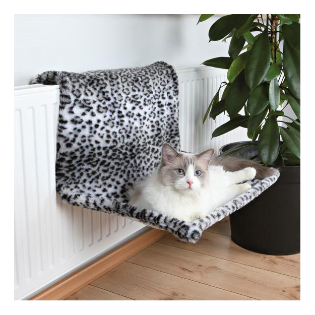 фото Гамак для кошек trixie 30x58x38см черный, белый