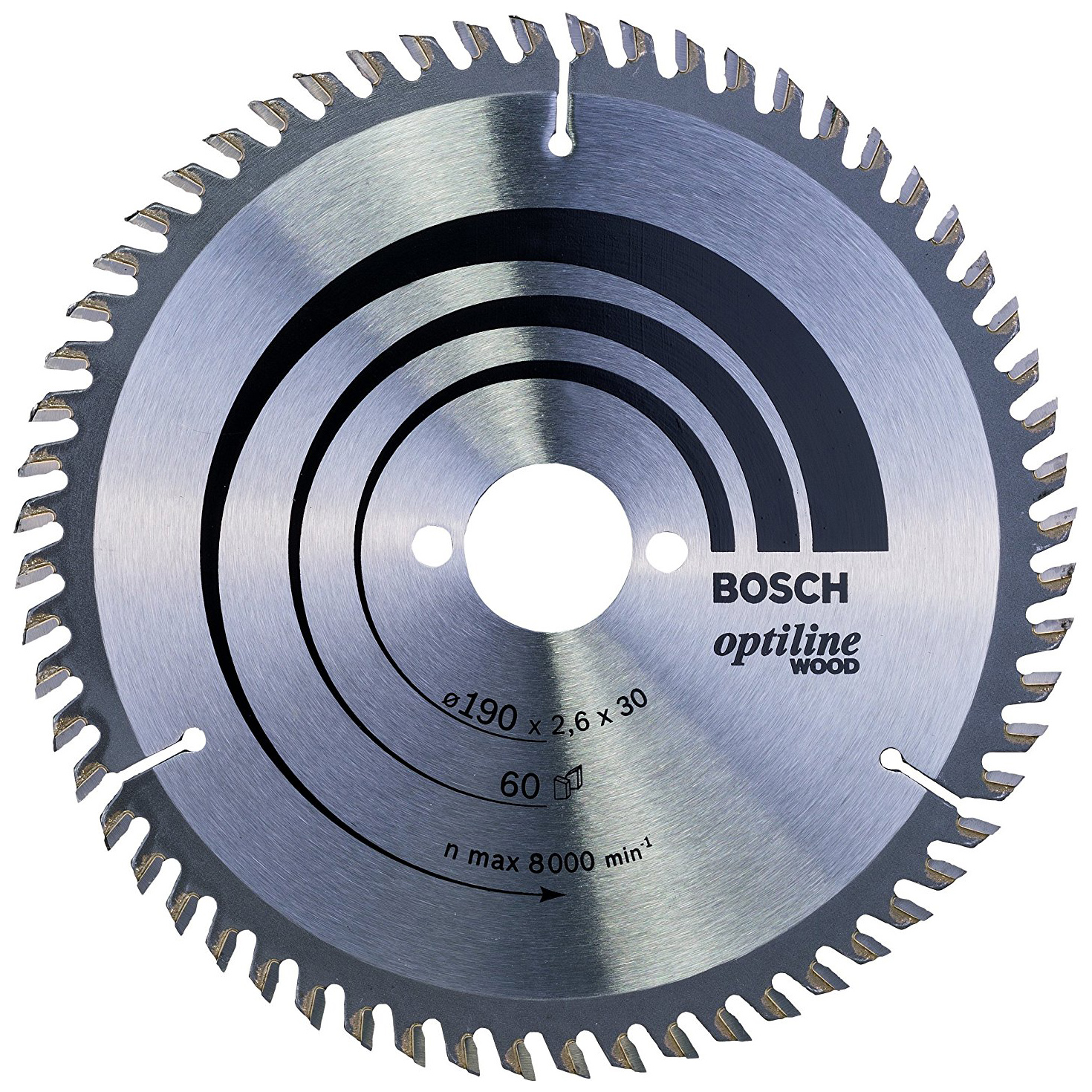 

Пильный диск по дереву Bosch STD WO 190x30-60T 2608641188, standard Optiline Wood 190x30-60T (2608641188)