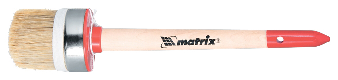 Кисть круглая MATRIX Профи №8 35 мм 82045 кисть круглая профи 8 35 мм натуральная щетина деревянная ручка matrix 82045 matrix