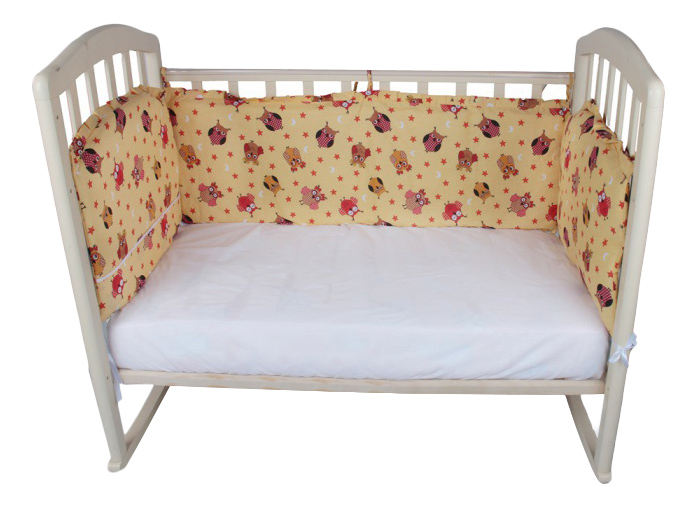 Текстильный бортик для кроватки Alis Борт в кроватку 360 х 40 зеленый