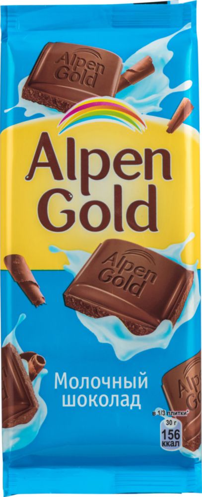 фото Шоколад молочный alpen gold 85 г