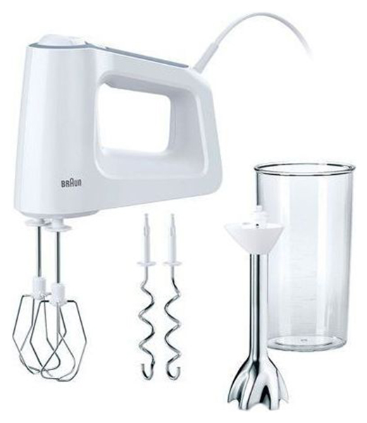 Миксер Braun HM3107 White миксер kitchenaid classic 5k45ssewh white