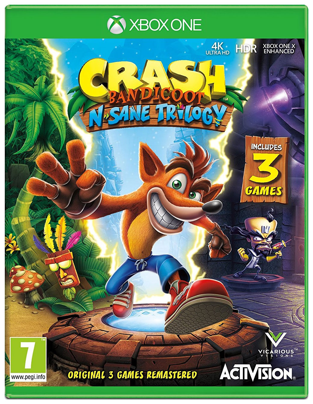 фото Игра crash bandicoot nsane trilogy для xbox one activision