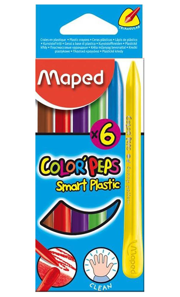 фото Набор восковых мелков maped color'peps 6 цветов картонная коробка