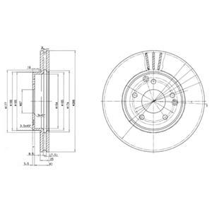 

Тормозной диск DELPHI BG3240