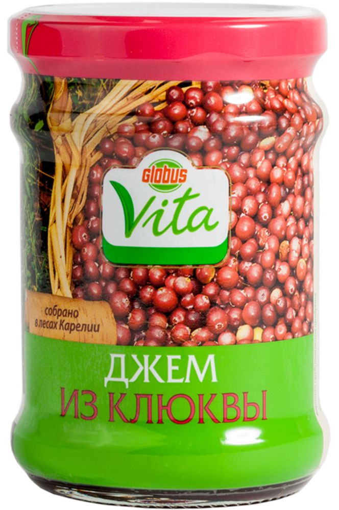 

Джем Глобус Вита из клюквы 310 г
