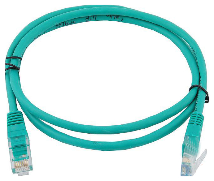 фото Кабель aopen rj45-rj45, m-m 1м green (anp511-1m)