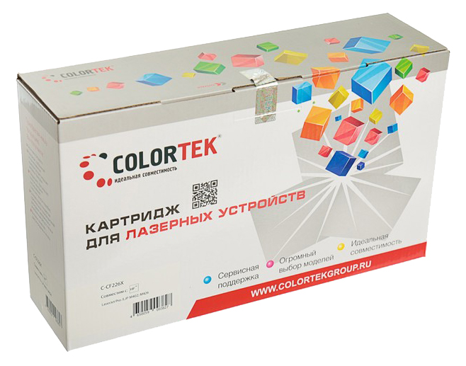 Картридж для лазерного принтера Colortek CF226X черный