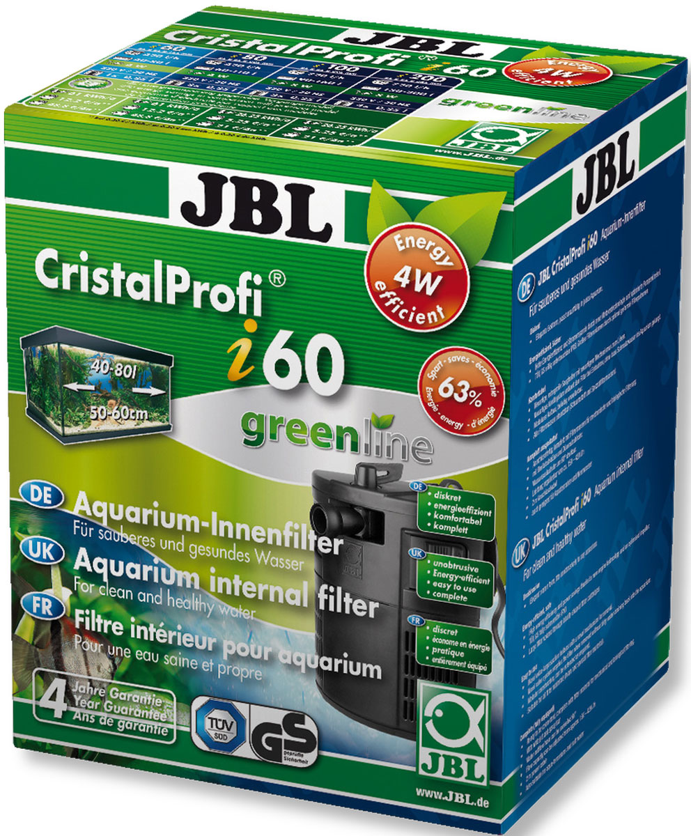 Фильтр для аквариума внутренний JBL CristalProfi i60, 420 л/ч, 4 Вт