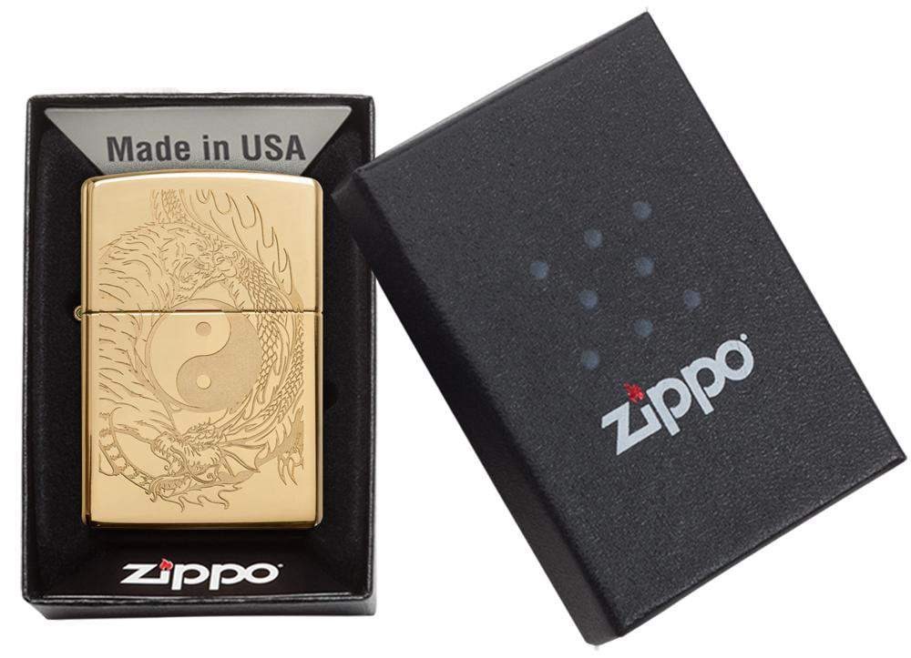 

Бензиновая зажигалка Zippo Classic High Polish Brass, Золотистый, Classic