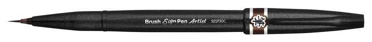 Брашпен Pentel PSESF30C-E Brush Sign Pen Artist Ultra Fine коричневый