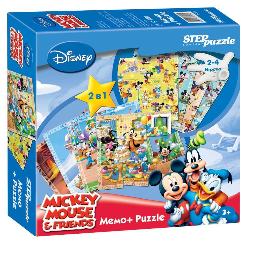 

Настольная игра Step Puzzle Микки Маус. Мемо, Memo
