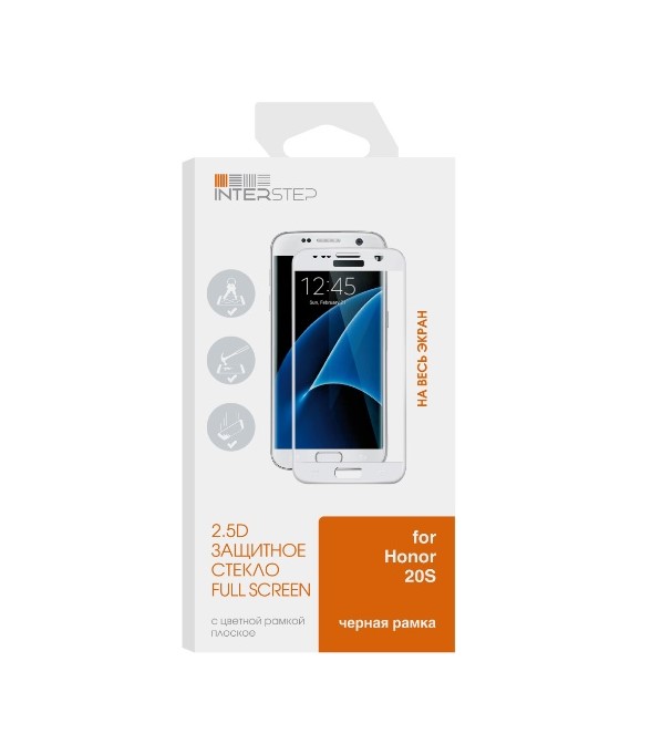 

Защитное стекло для смартфона InterStep 2.5D для Honor 20S, 2.5D для Honor 20S Black