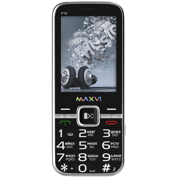 фото Мобильный телефон maxvi p18 black