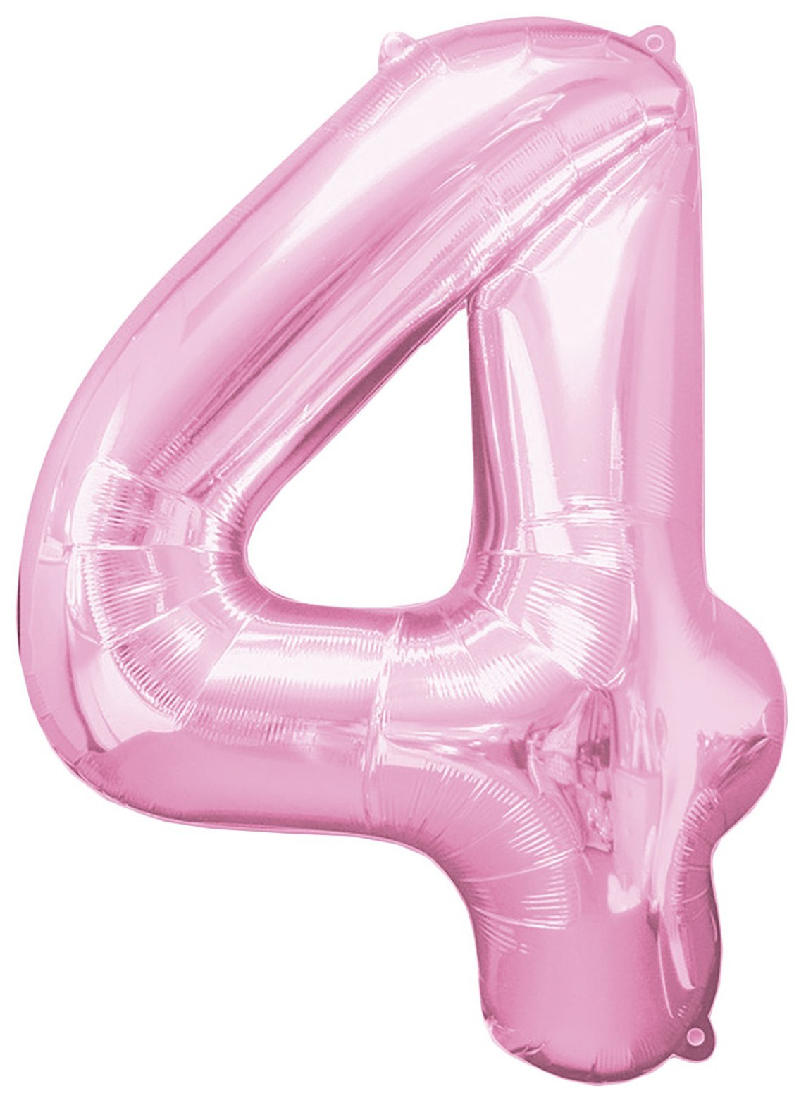 фото Шар страна карнавалия фольгированный 40" цифра 4, цвет нежно-розовый