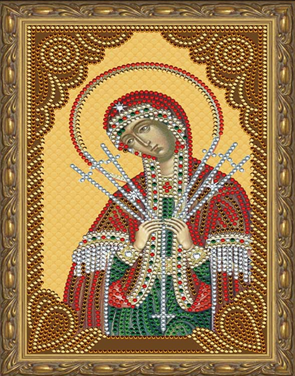 

Алмазная вышивка Molly Семистрельная Божия Матерь, 20x30 см, Семистрельная Божия Матерь