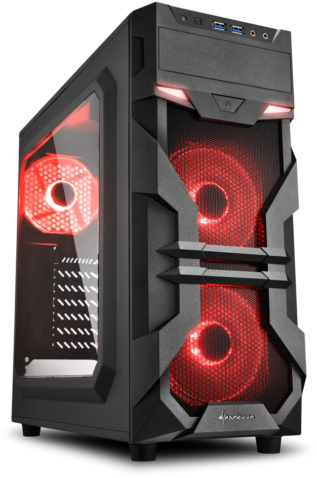

Корпус компьютерный Sharkoon VG7-W RED, VG7-W RED
