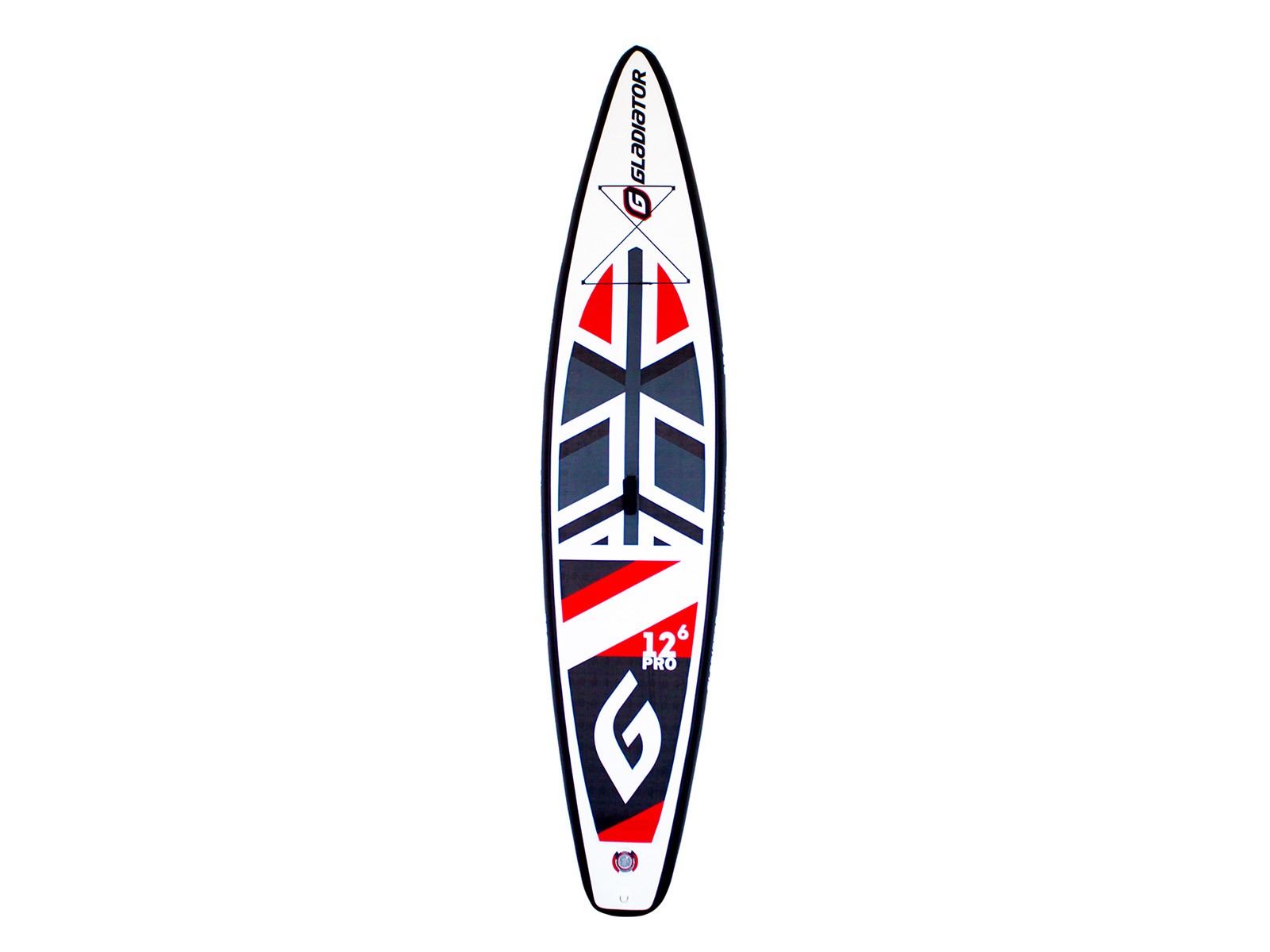 

SUP-борд Gladiator Pro 384x81x15 см red/white, Белый;черный;красный, Pro