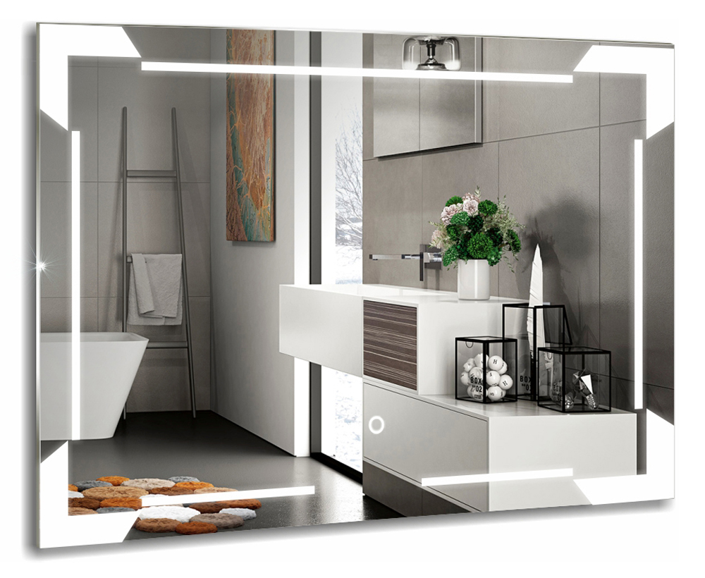 фото Зеркало для ванной mixline "крокус" 800*600