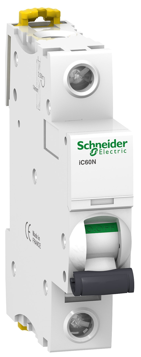 фото Выключатель автоматический модульный ic60n, 1 пост, b, 6 а schneider electric