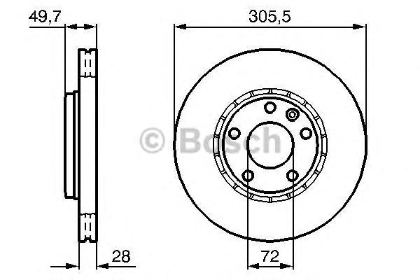 фото Тормозной диск bosch 0986479078