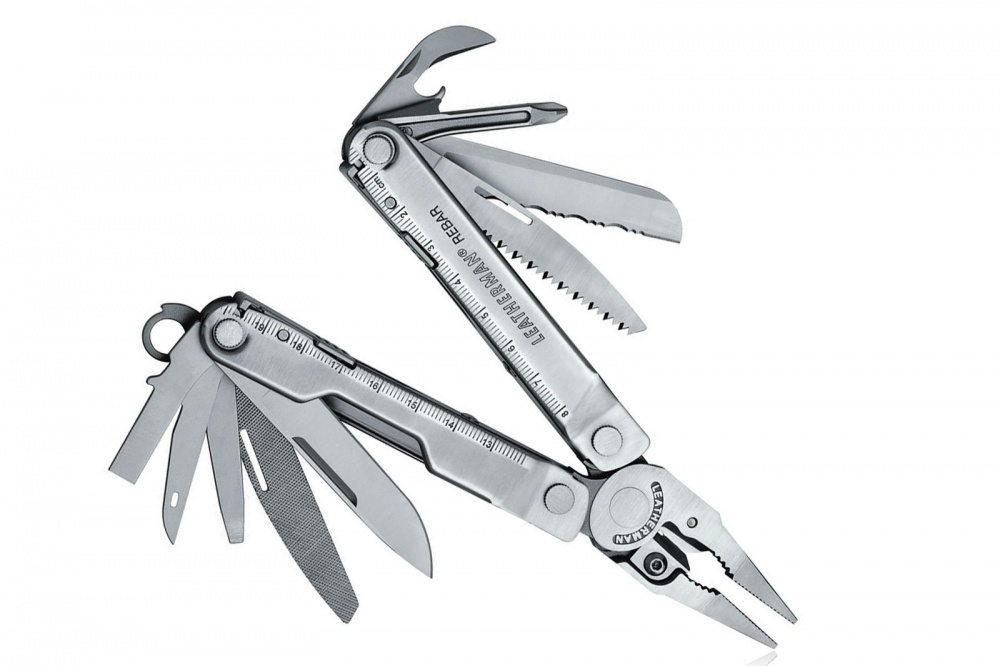 Мультитул Leatherman Rebar, серебристый, 17 опций