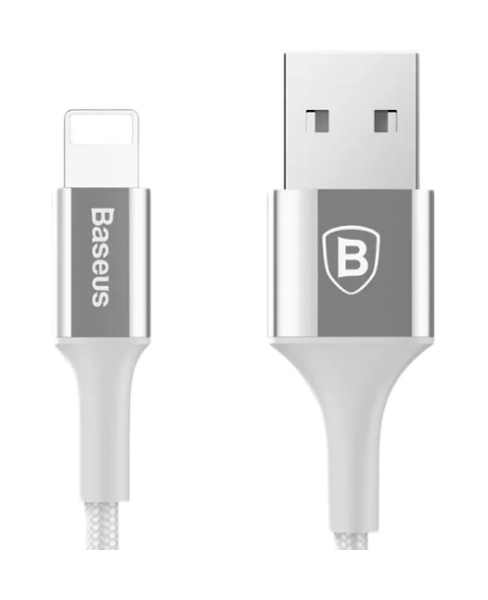 фото Кабель baseus lightning 1м silver