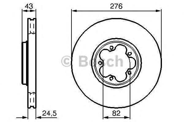 

Тормозной диск BOSCH 0986478299