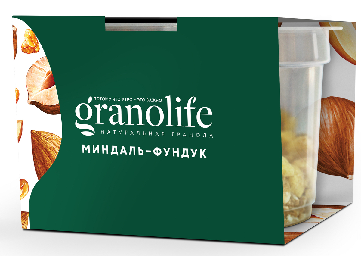 

Гранола Granolife миндаль-фундук 60 г