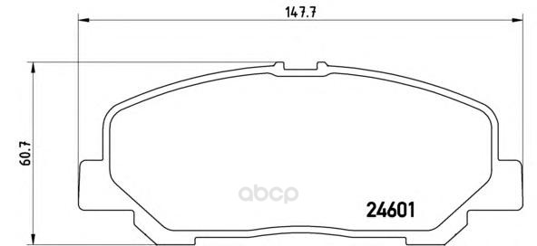 

Колодки тормозные Brembo P83099