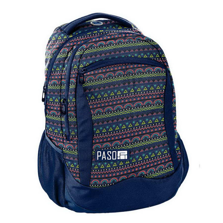 фото Рюкзак детский paso student ethnic ornament blue