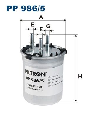 

Фильтр топливный FILTRON PP986/5