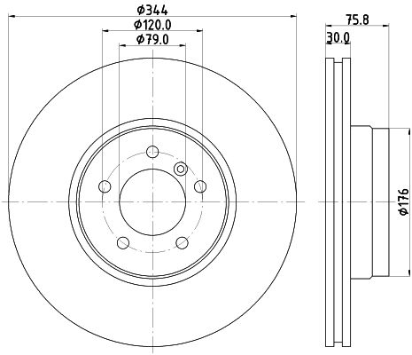 

Тормозной диск HELLA PAGID 8DD 355 128-381