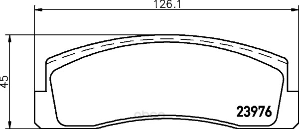 

Комплект тормозных колодок Hella 8DB355011461