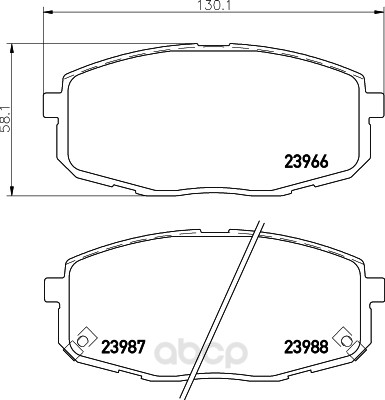 фото Комплект тормозных колодок hella 8db355010611 hella pagid/behr