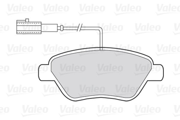 фото Комплект тормозных колодок valeo 301426