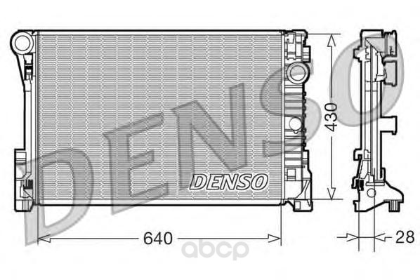 

Радиатор охлаждения двигателя Denso DRM17110