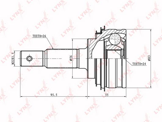 

Шрус LYNXauto CO-7549