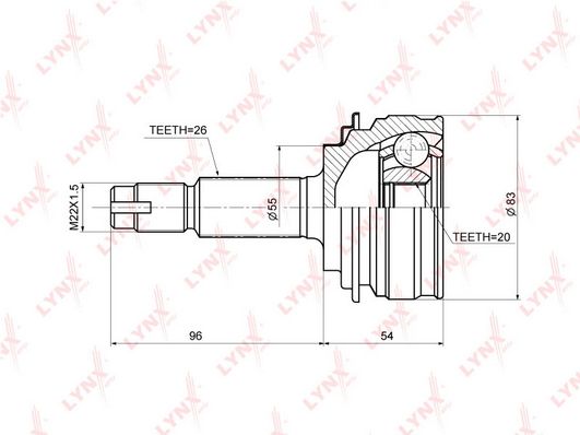 

Шрус LYNXauto CO-3683